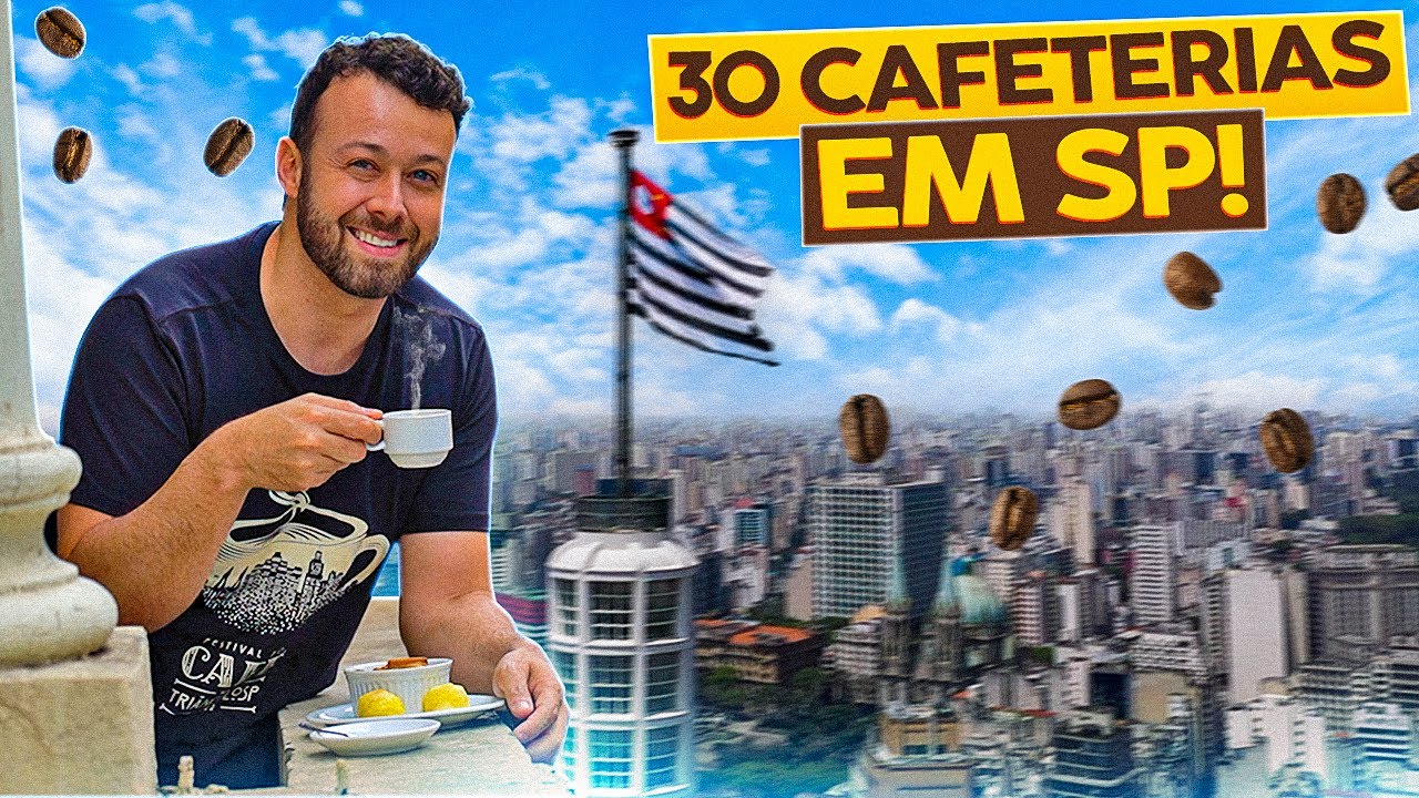 Tomando CAFÉ em 30 CAFETERIAS no CENTRO de SÃO PAULO