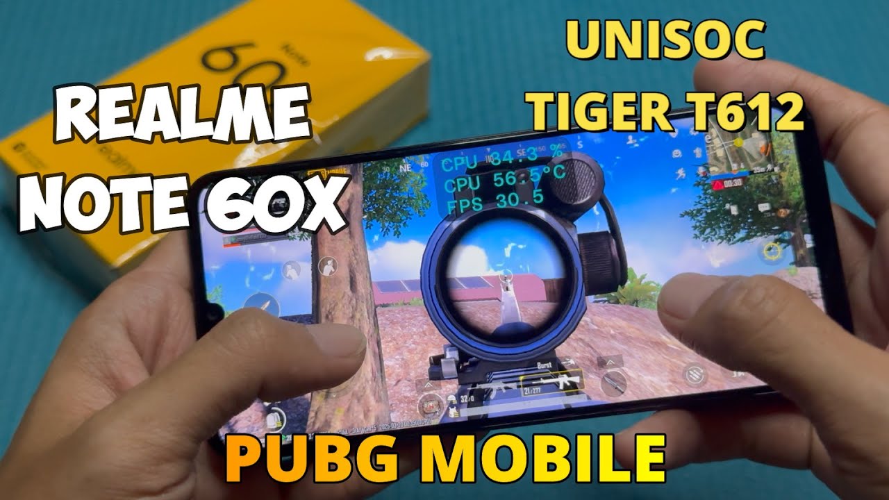 PUBG Mobile in Realme Note 60X