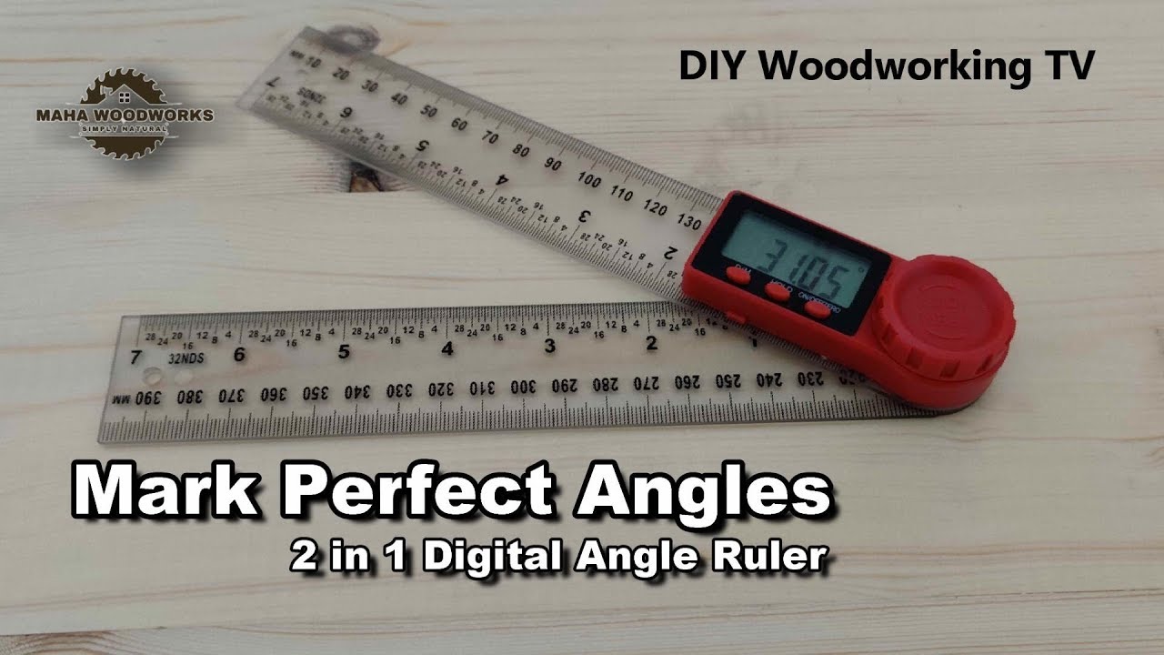 2 in 1 Digital Angle Ruler Useful Woodworking Tools