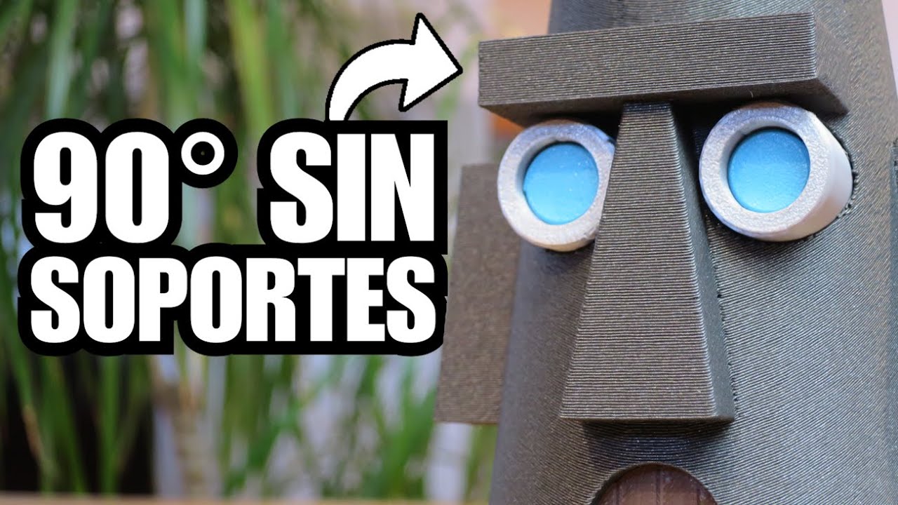 Cómo Imprimir en 3D Sin Soportes (¡Incluso Voladizos de 90º!)