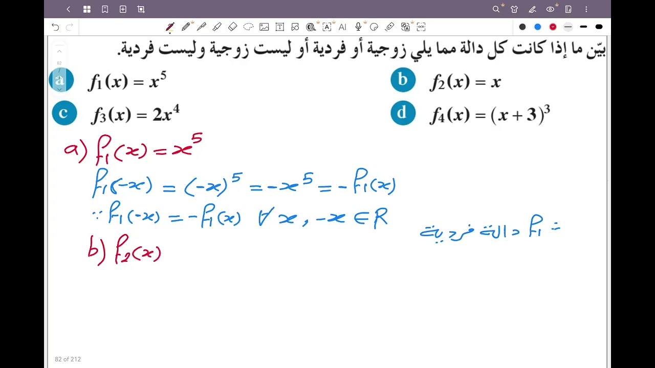 ١١ علمي _ بند 1-3 دوال القوى ومعكوساتها #الشريف_بيفرق #الصف_الحادي_عشر #الكويت #علمي #رياضيات 