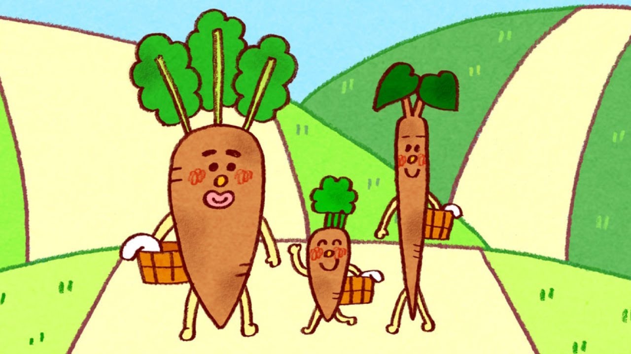 【しつけ絵本】野菜嫌いのお子様へ |だいこん にんじん ごぼう・三枚のお札  【日本昔ばなし】
