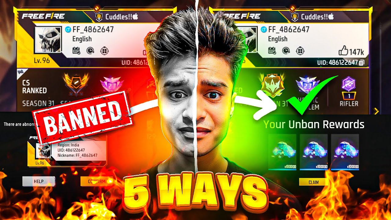 I Tried 5 ILLIGAL H@CK To UNBAN My 2 Month Old BAN ID || FREE FIRE 🔥