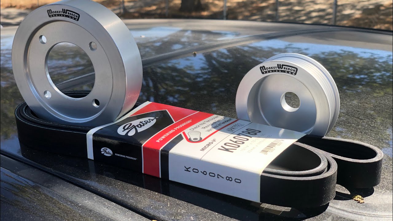 MWR light weight pulley install on Corolla XRS 2ZZ-GE
