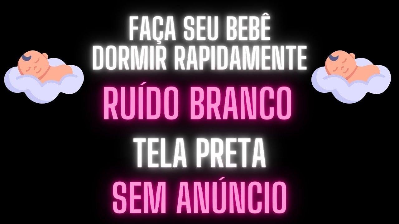 RUÍDO BRANCO PARA BEBÊ 10H | TELA PRETA | TENHA CONCENTRAÇÃO E FOCO PARA ESTUDAR | DURMA RÁPIDO