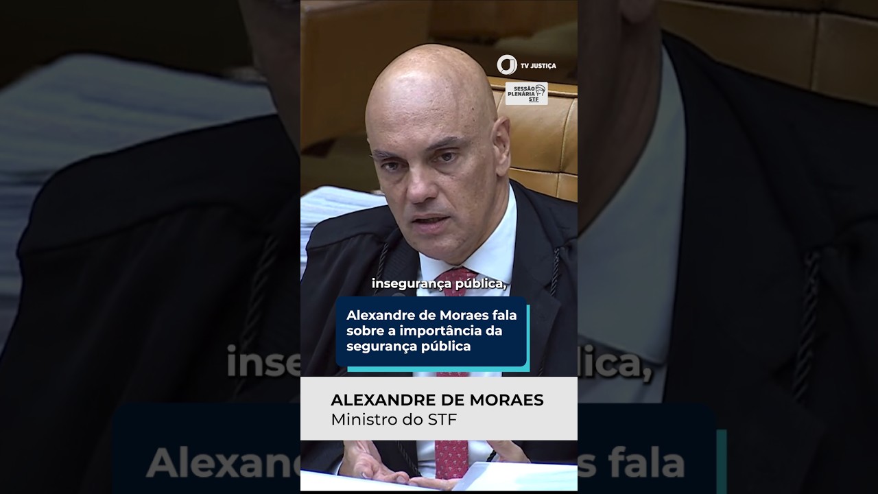 Ministro Alexandre de Moraes fala sobre a import&acirc;ncia da seguran&ccedil;a p&uacute;blica