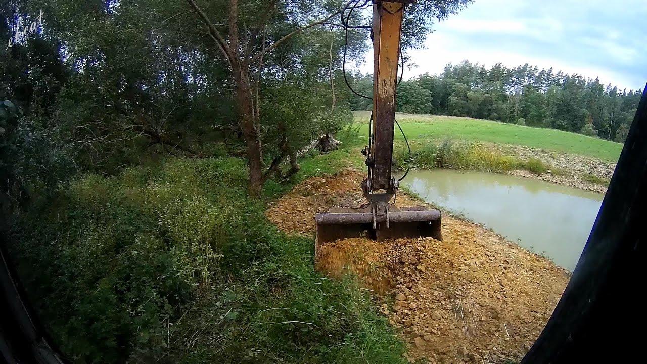 Благоустройство пруда | Часть 2 | Старый экскаватор Liebherr 902