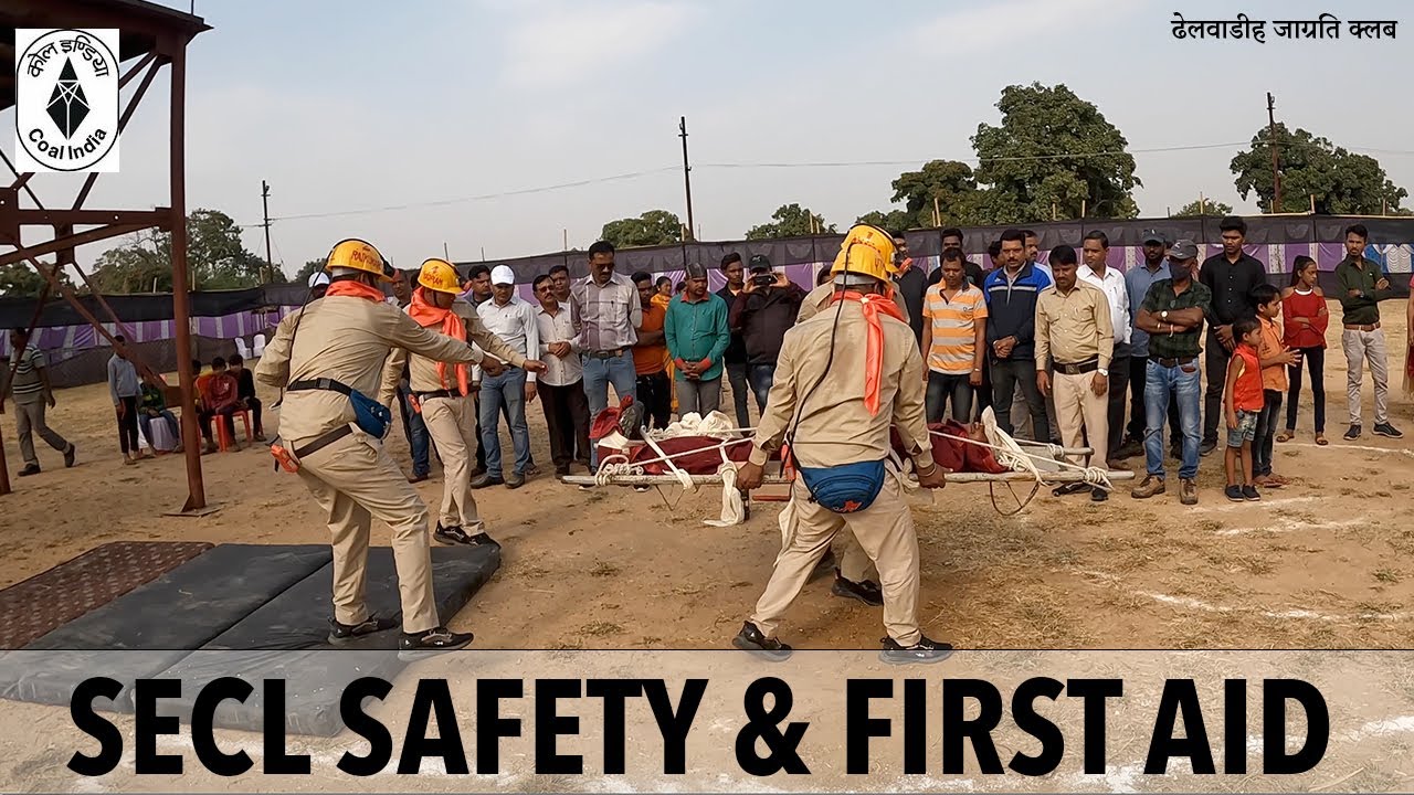 secl safety and first aid | live secl safety works | secl coal mine | jagriti club dhelwadih | 4K HD