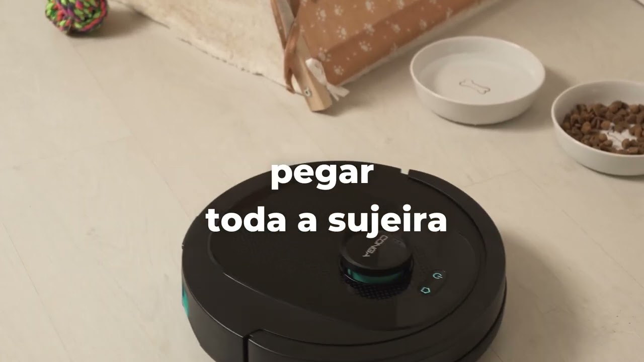 Robô aspirador laser com base de autoesvaziamento Conga 7490 Ultimate Home Genesis