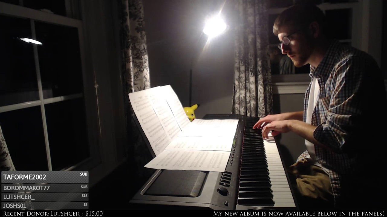 kylelandrypiano Plays Live on Twitch! // Recording Fear Not This Night 4-27-2016