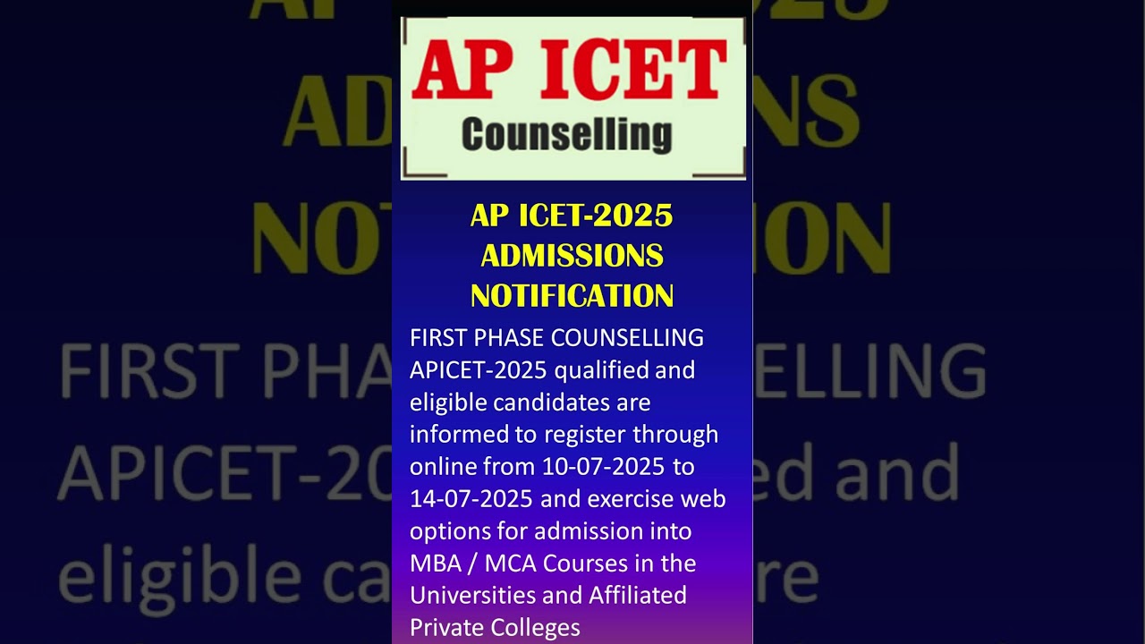 AP ICET counselling