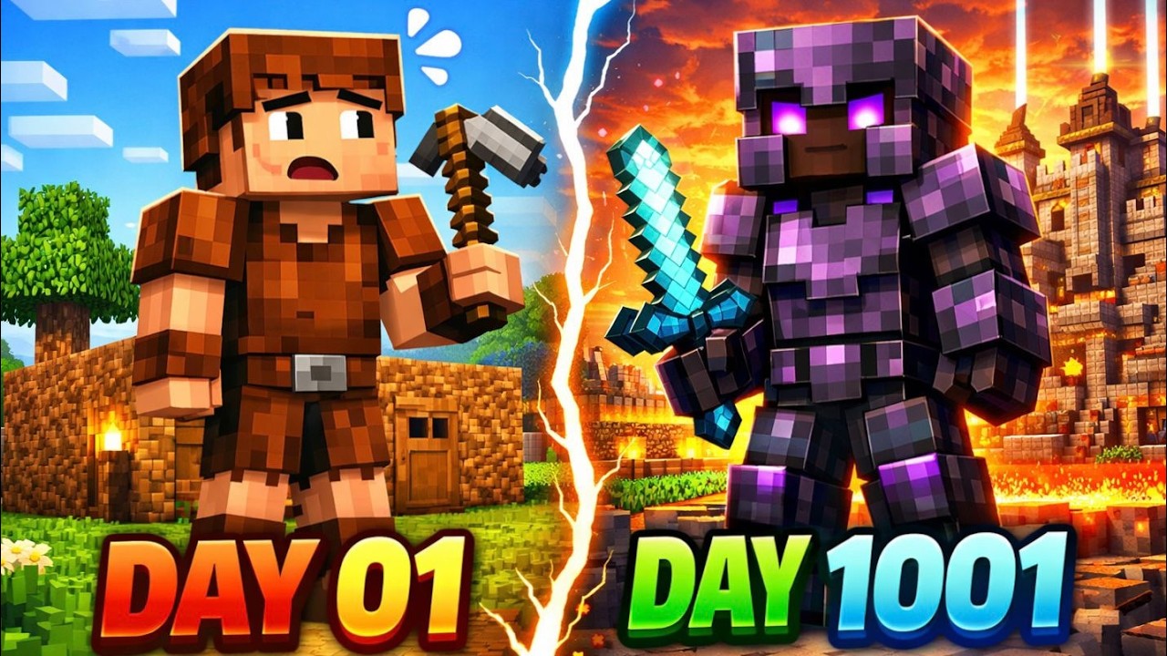 🔴MINECRAFT LIVE STREAM / Day 01 To Day 1001 #shorts  #minecraft #minecraftlive #minecrafthindi