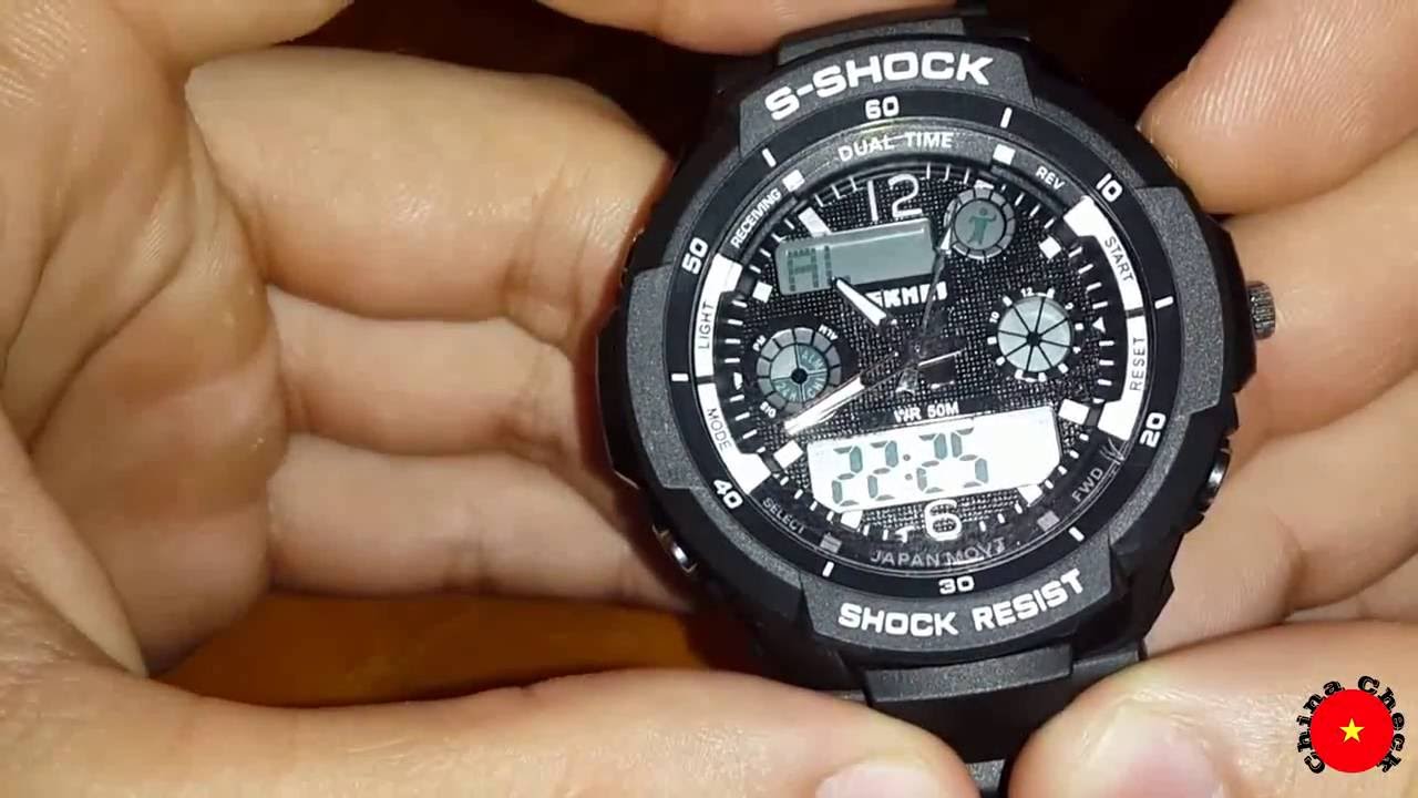 Часы Skmei S Shock 0931 настройка и проверка на водонепроницаемость