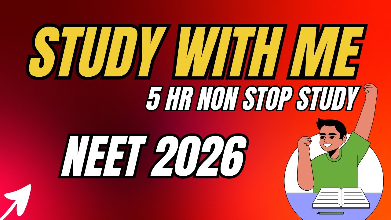 5 Hr 🛑 Live Study With Me | NEET/JEE/UPSC/SSC | #neet #dlpallen #studywithme  #test