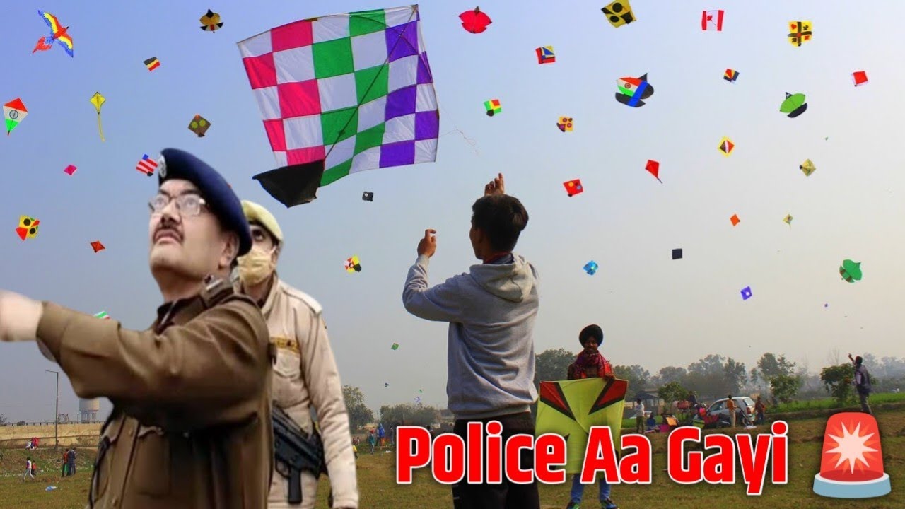 Basant Panchami पतंग उड़ाई… फिर जो हुआ 😳 police aa gayi 😳🚨