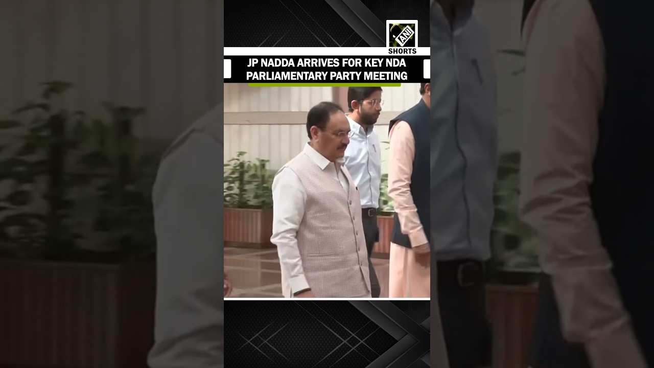 Watch! Union Health Minister JP Nadda arrives for key NDA parliamentary party meeting