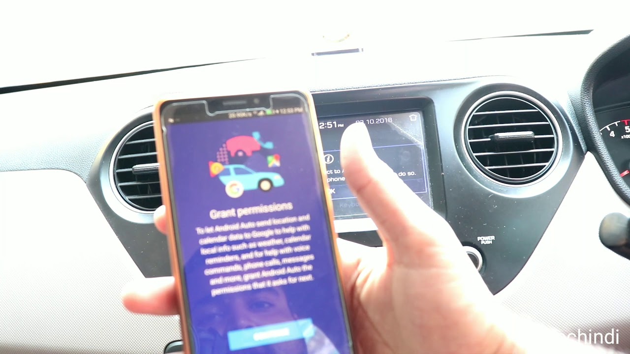 android auto in hyundai grand i10 in hindi