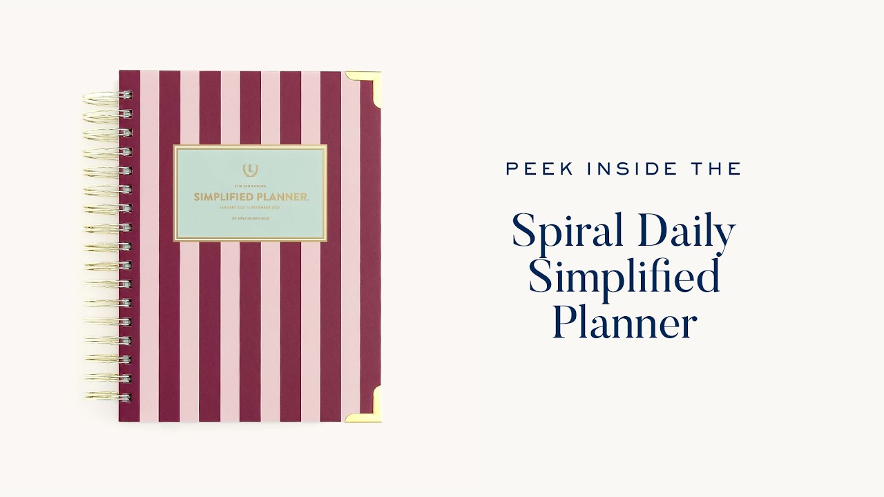 Peek Inside the 2027 Spiral Daily Simplified Planner | Simplified&reg; by Emily Ley