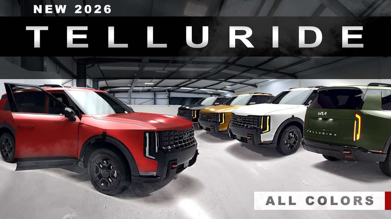 New 2026 Kia Telluride - All Colors Preview for SXP & X-Pro Trims