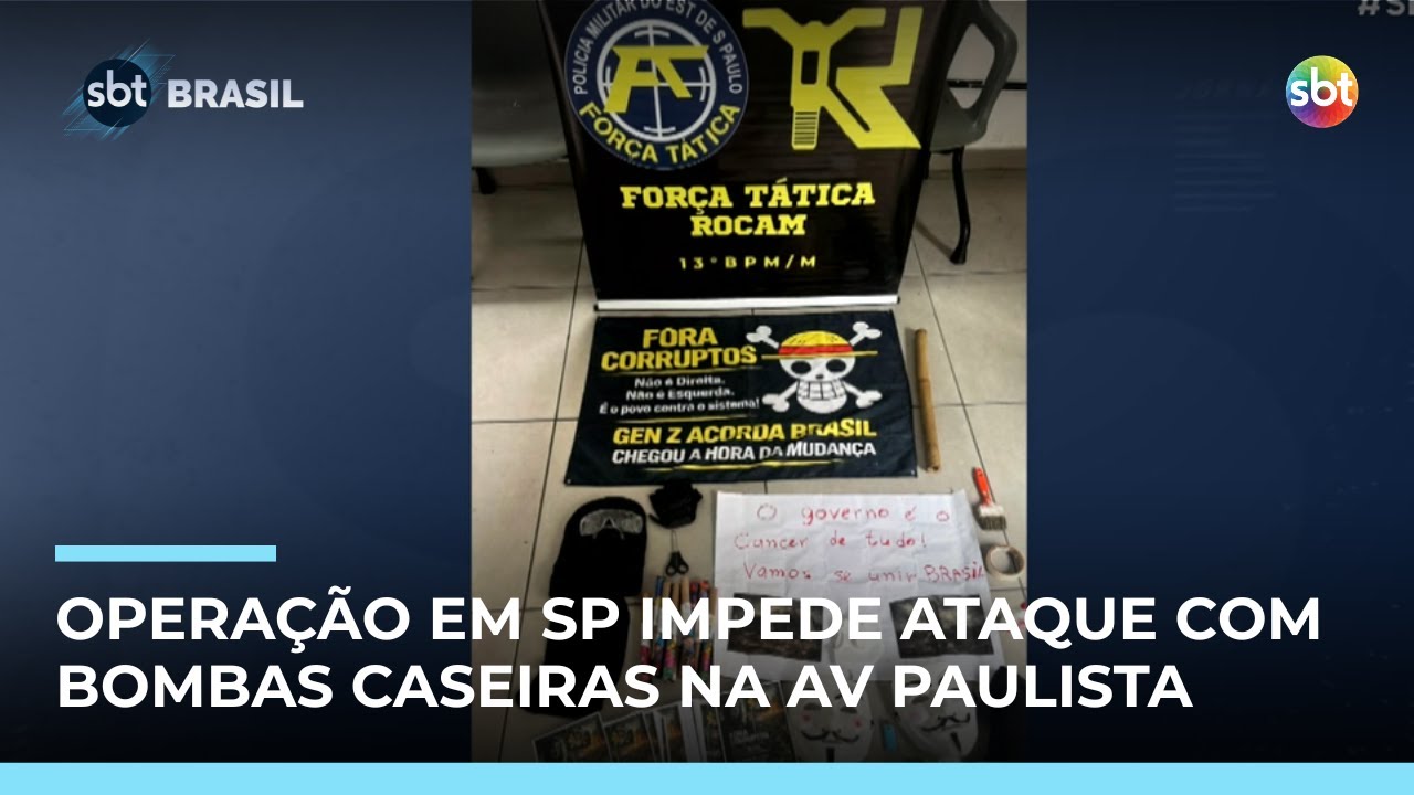 Operação impede ataque terrorista na Avenida Paulista; 12 são investigados | #SBTBrasil