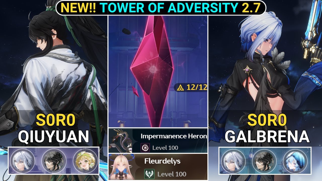HIS BUFF IS CRAZY GOOD!! S0R0 Qiuyuan X Galbrena Showcase | NEW!! Tower of Adversity | WW 2.7