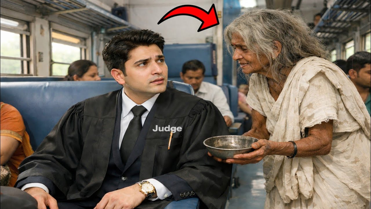 बेटा 4 साल बाद जज बनकर लौटा, तो बूढ़ी माँ ट्रेन में भीख मांगती मिली, फिर जो हुआ...