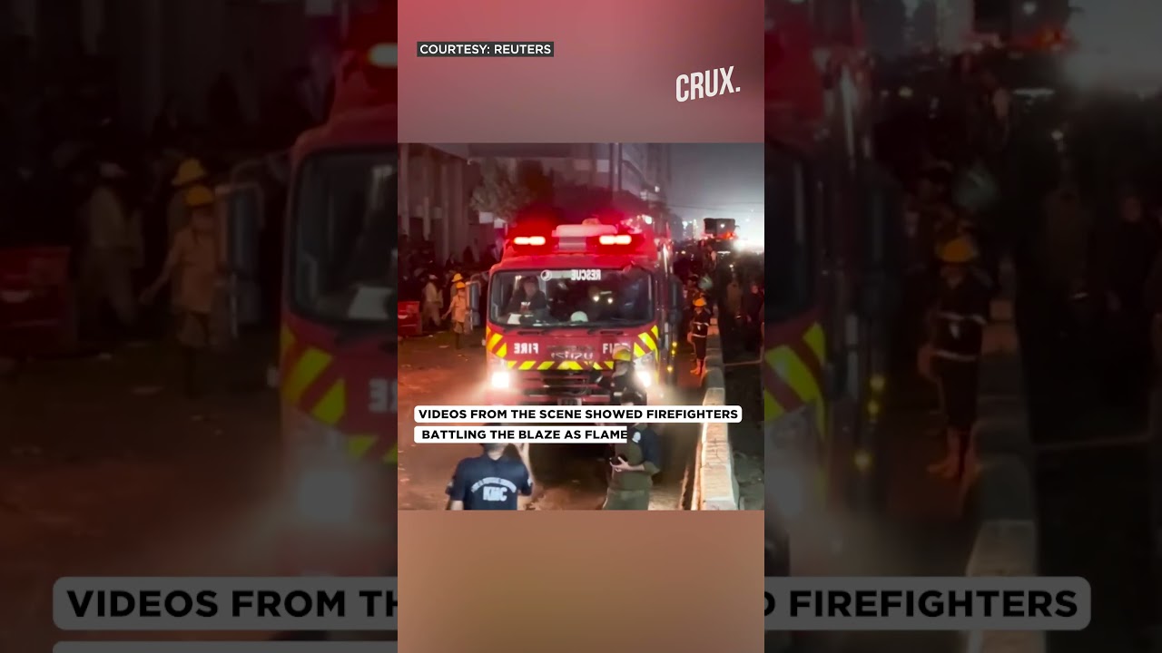 Massive Fire Breaks Out At Shopping Mall In Pakistan’s Karachi, 3 Feared Dead, Many Injured