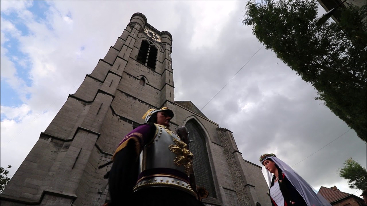 Ducasse d'Ath 2018 - M. & Mme Goliath, 'Roi Carnaval' - Fanfare de Saint-Martin