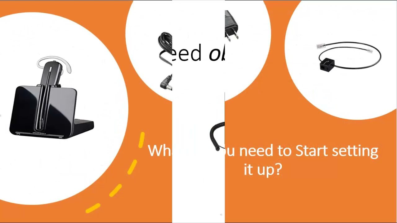 How to setup your Plantronics CS540 Headset.