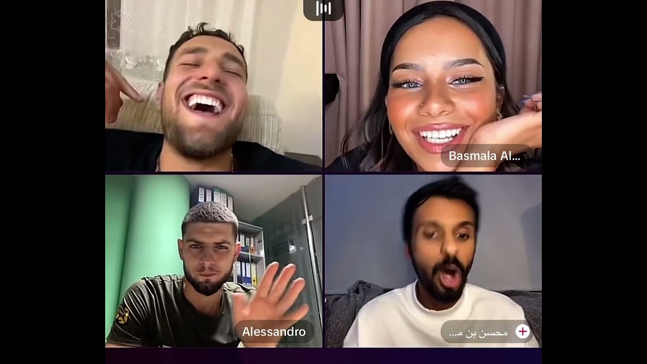 Basmala is live Ozzy, Alessandro and Mohsen / #ozzy #basmala #tiktoklivevideo #egypt #turkey