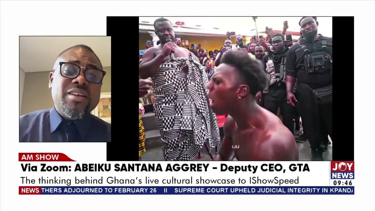 Abeiku Santana Aggey: The thinking behind Ghana's live cultural showcase to IShowspeed  | E-Corner
