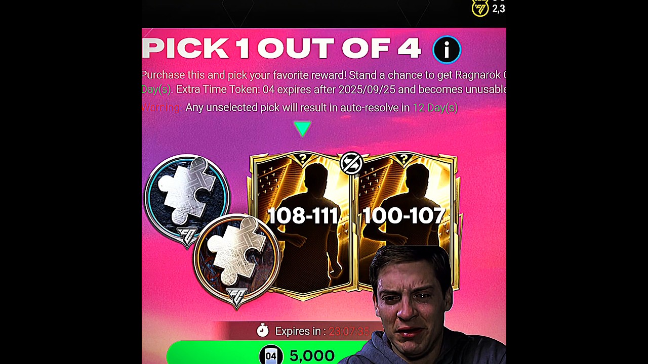 20K Tokens wasted in player pick 😡❌ 