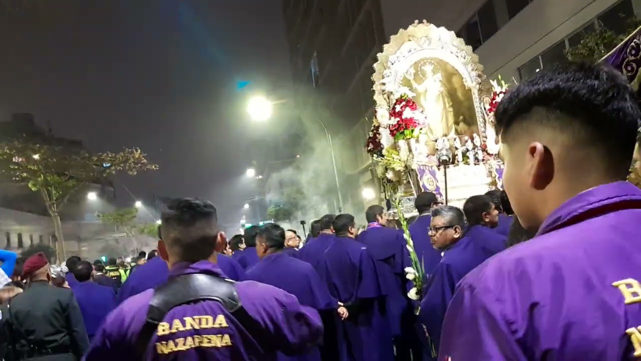 Procesion del señor de los milagros de nazarenas 28 de octubre 2025 parte 3
