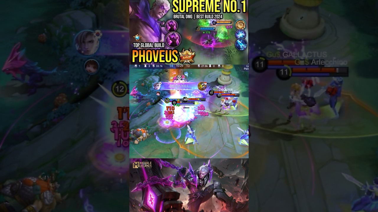 SAVAGE & MANIAC!! 26 Kills Phoveus Brutal Damage Build - Build Top 1 Global Phoveus MLBB 2025 #mlbb