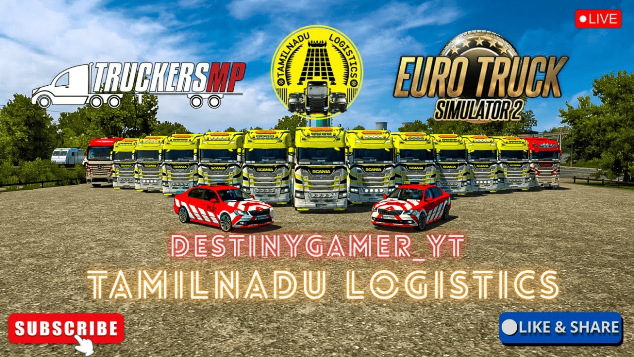 🟢ETS 2 லைவ் | TNL Public January Event |TNL Multiplayer Chill Gameplay | தமிழ் 