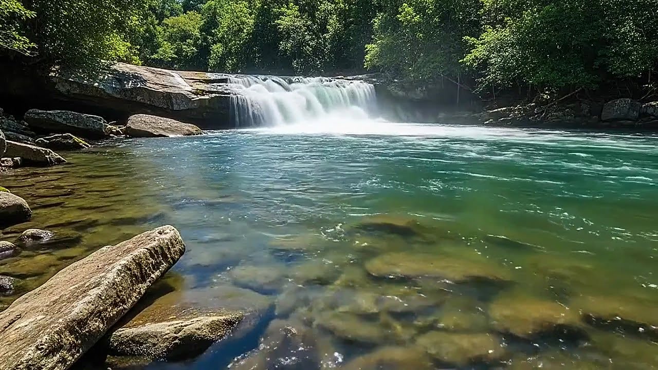 Night River Sounds for Sleeping | Natural Water Flow White Noise Ambience