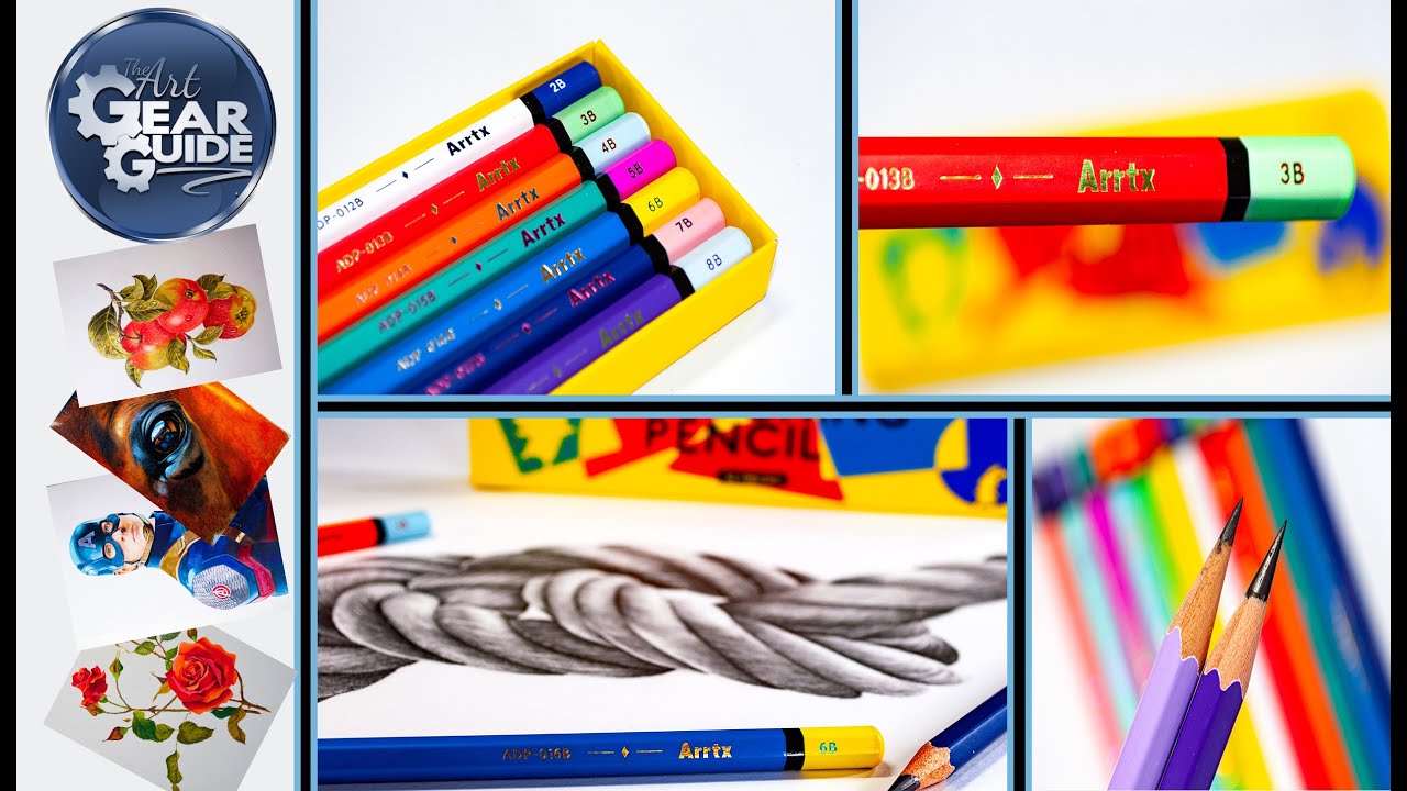 Review of Arrtx Sketching Pencils, Arrtx Graphite Pencil Review.