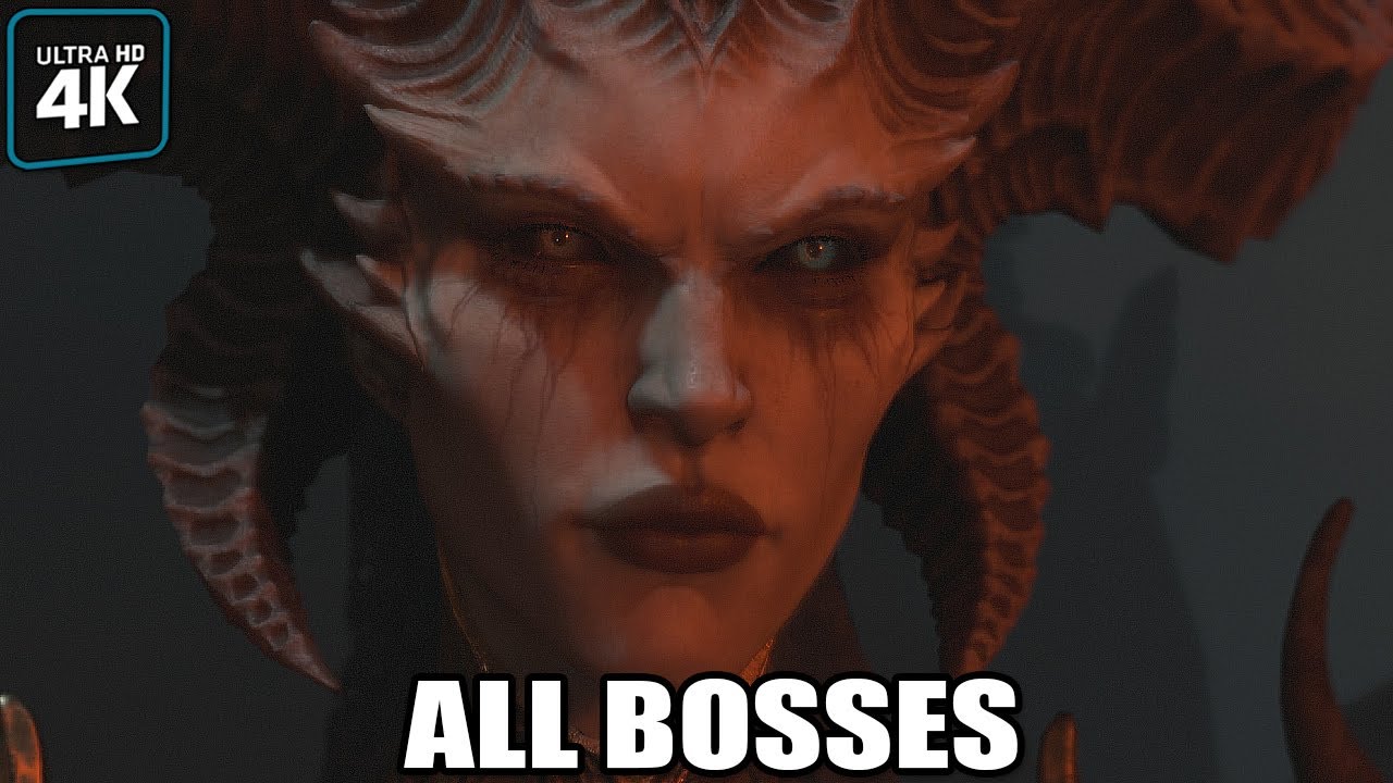 Diablo 4 - All Bosses & Ending (With Cutscenes) 4K 60FPS UHD PC