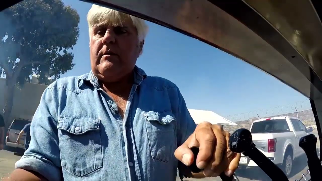 Jay Leno with his Merlin 1650 engine