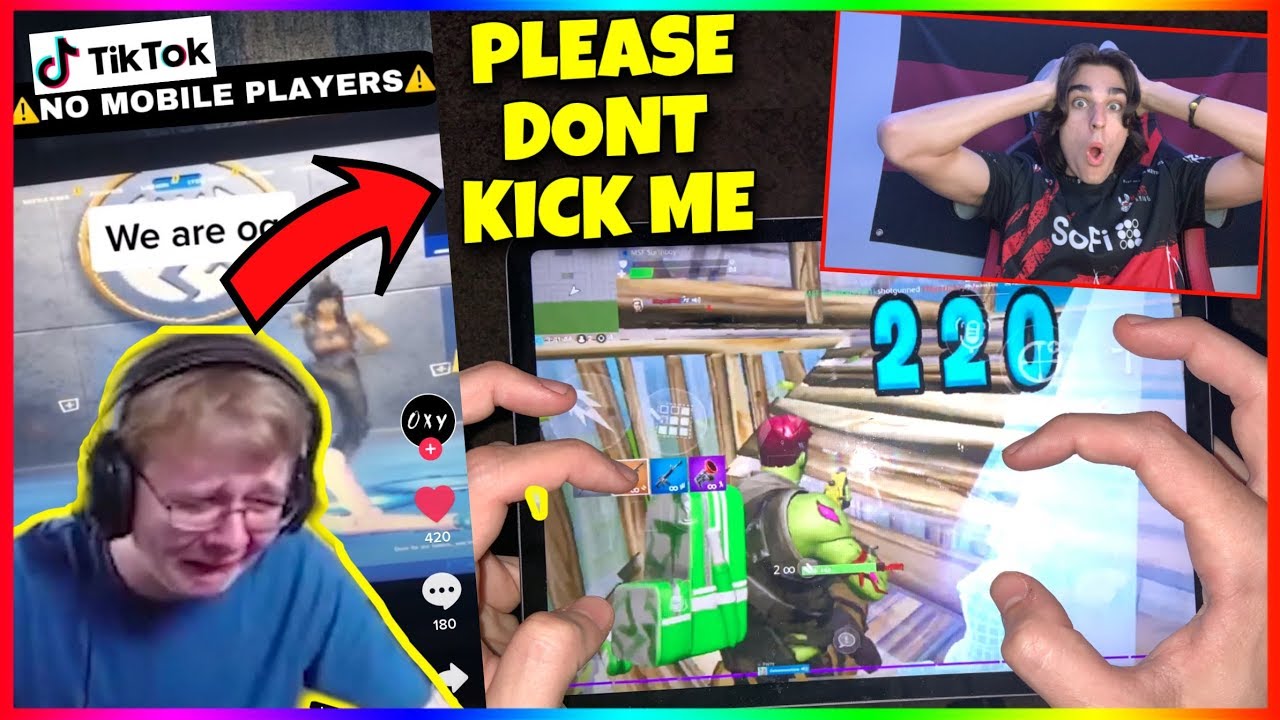 I tried out for a TIKTOK clan and KICKED THE LEADER (HE CRIED) In Fortnite Mobile