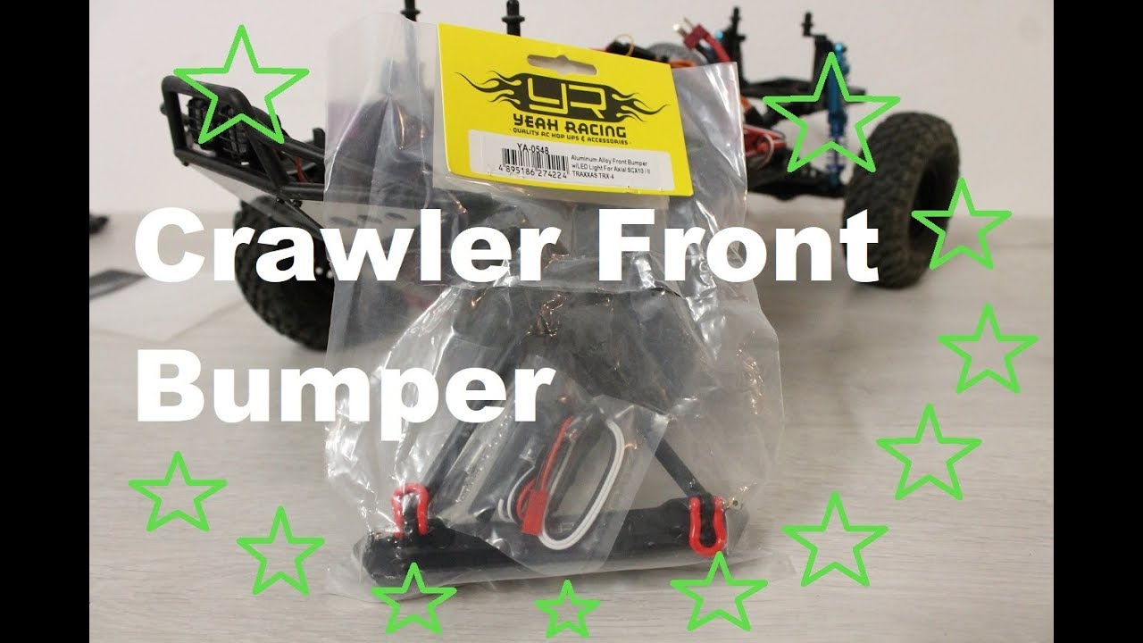 Axial SCX10 II Honcho Ep.10 -- Yeah Racing Aluminum Alloy Front Bumper w / LED Light