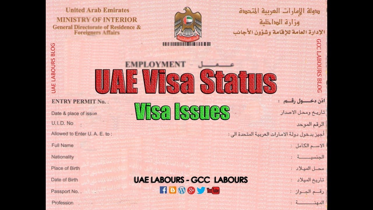 How to check your UAE visa status with your passport number only?