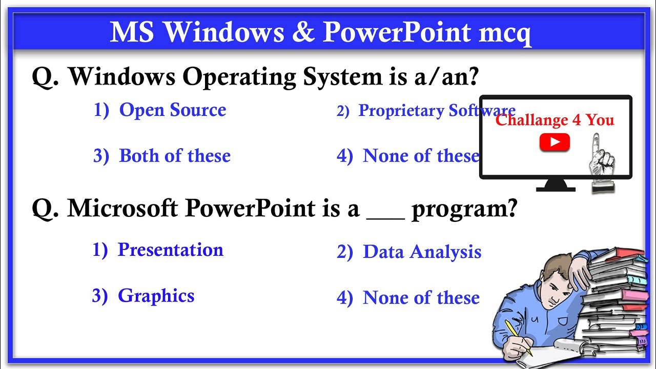 Top 100 Microsoft Windows MCQ questions and answer - Microsoft office #msoffice