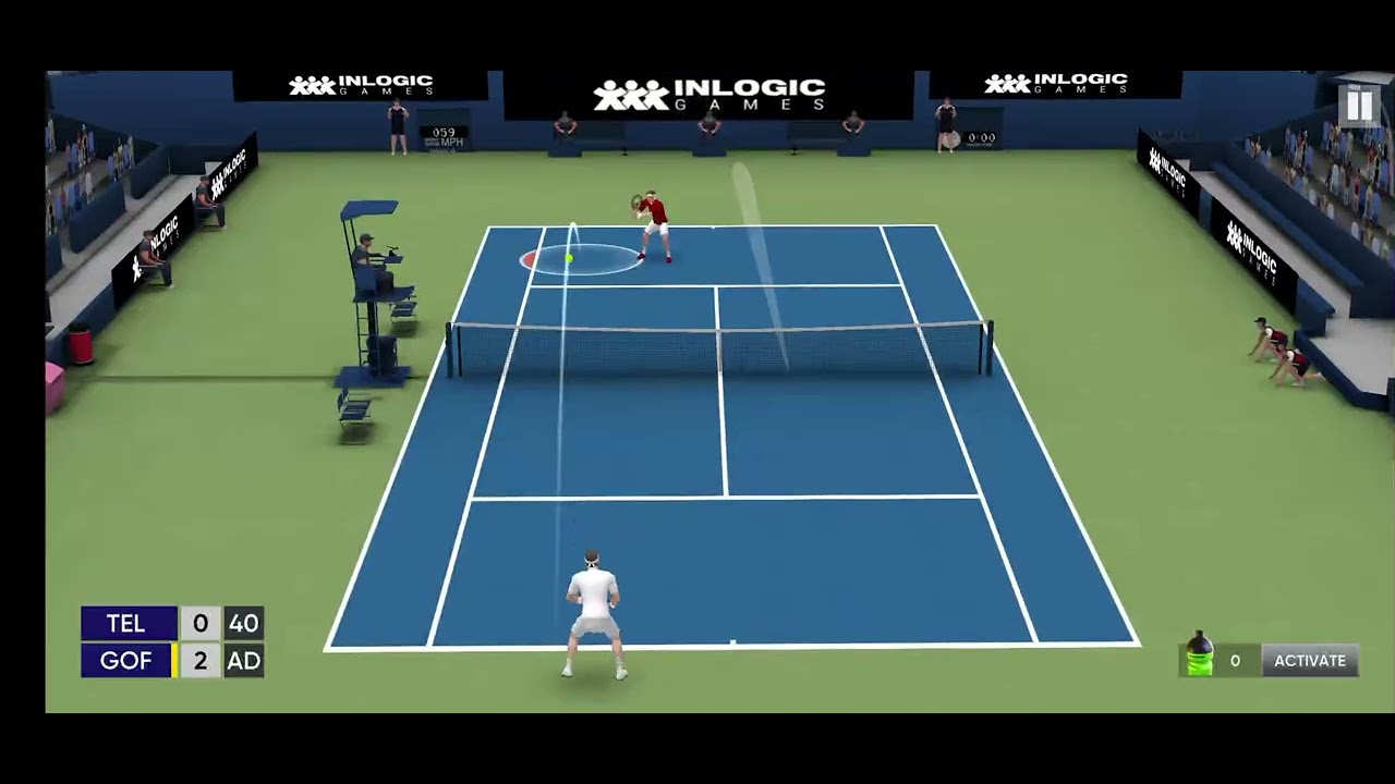 I Playing tennis 3d