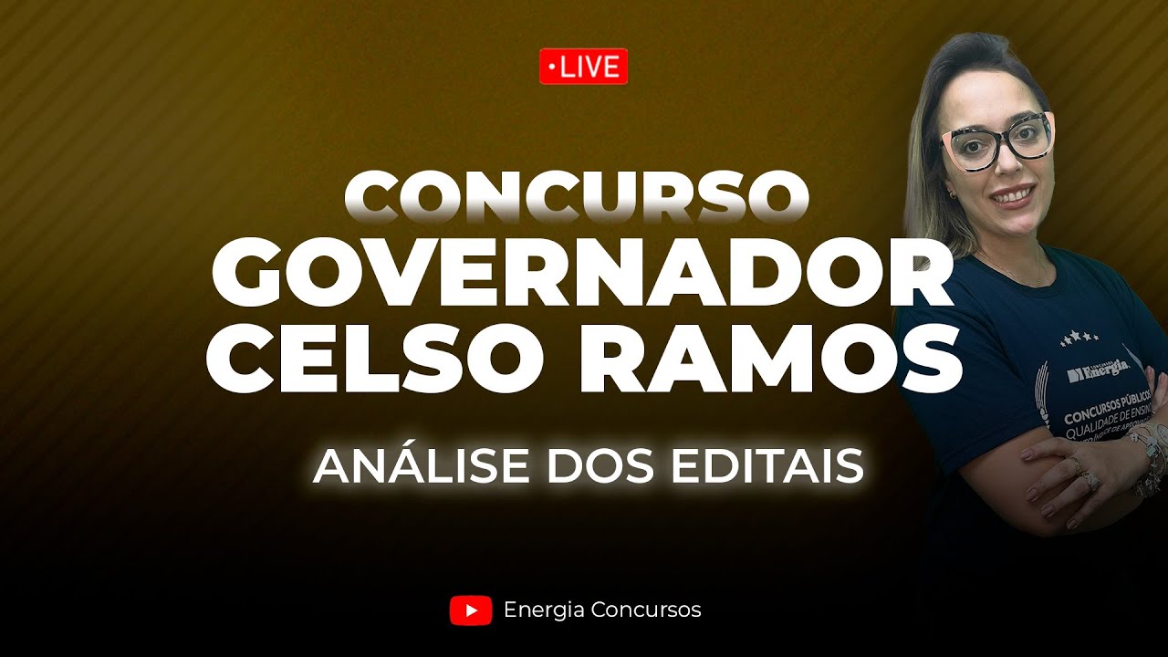 Concurso Governador Celso Ramos - Análise dos Editais