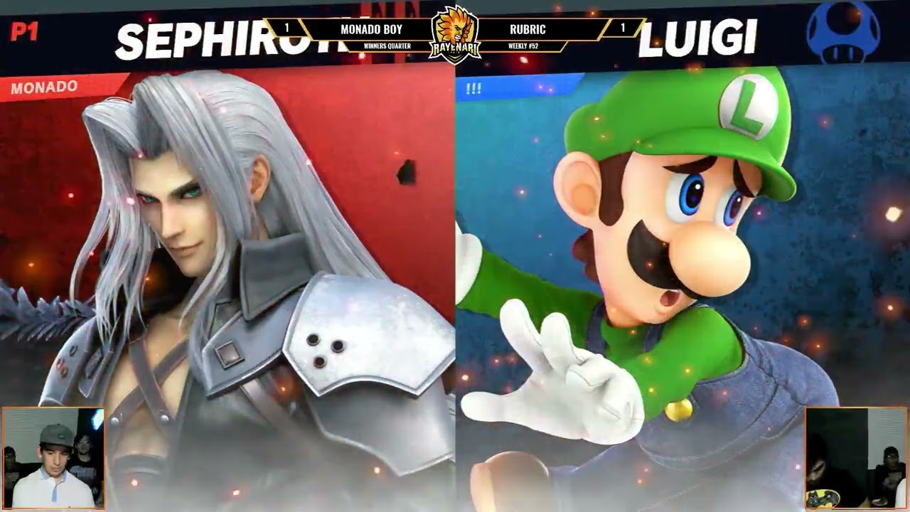 Rayenari Weekly 52 - Winners Quarter  - Monado Boy (Sephiroth) Vs. Rubric (Luigi) - SSBU