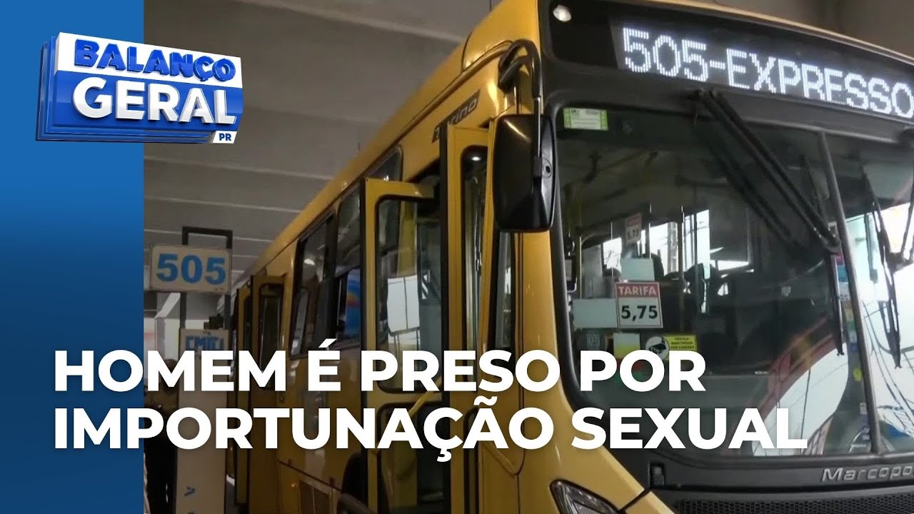 Homem é preso por importunação sexual dentro de ônibus no Terminal Central de Londrina