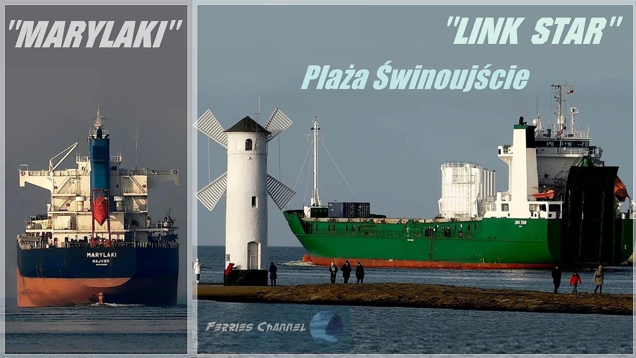 Shipspotting at crowedy beach in Świnoujście | Ferries Channel