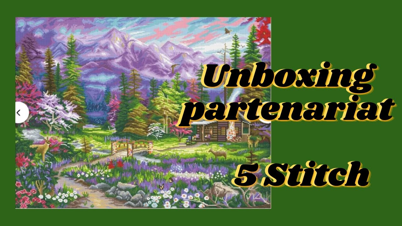 Unboxing partenariat 5 Stitch #collab #unboxing #5stitch #crossstitch #arttherapy