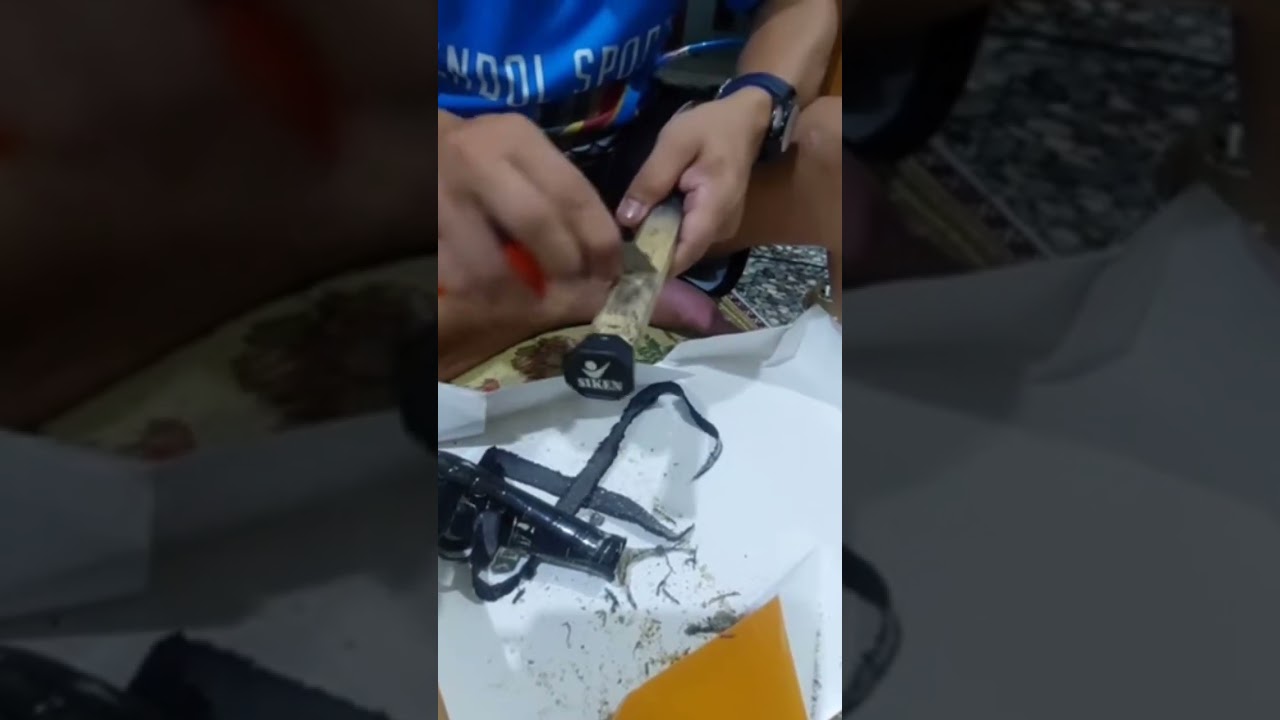 TUTORIAL MENGECILKAN GRIB KAYU PADA RAKET KITA  !!! #tutorial #mengecilkan #grib